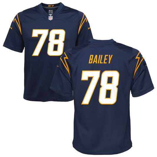 Zack Bailey Los Angeles Chargers Nike Youth Alternate Game Jersey - Navy