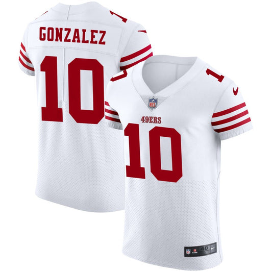 Zane Gonzalez San Francisco 49ers Nike Vapor Elite Jersey - White