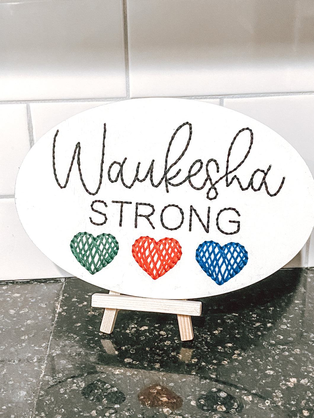 Waukesha Strong Embroidered Design