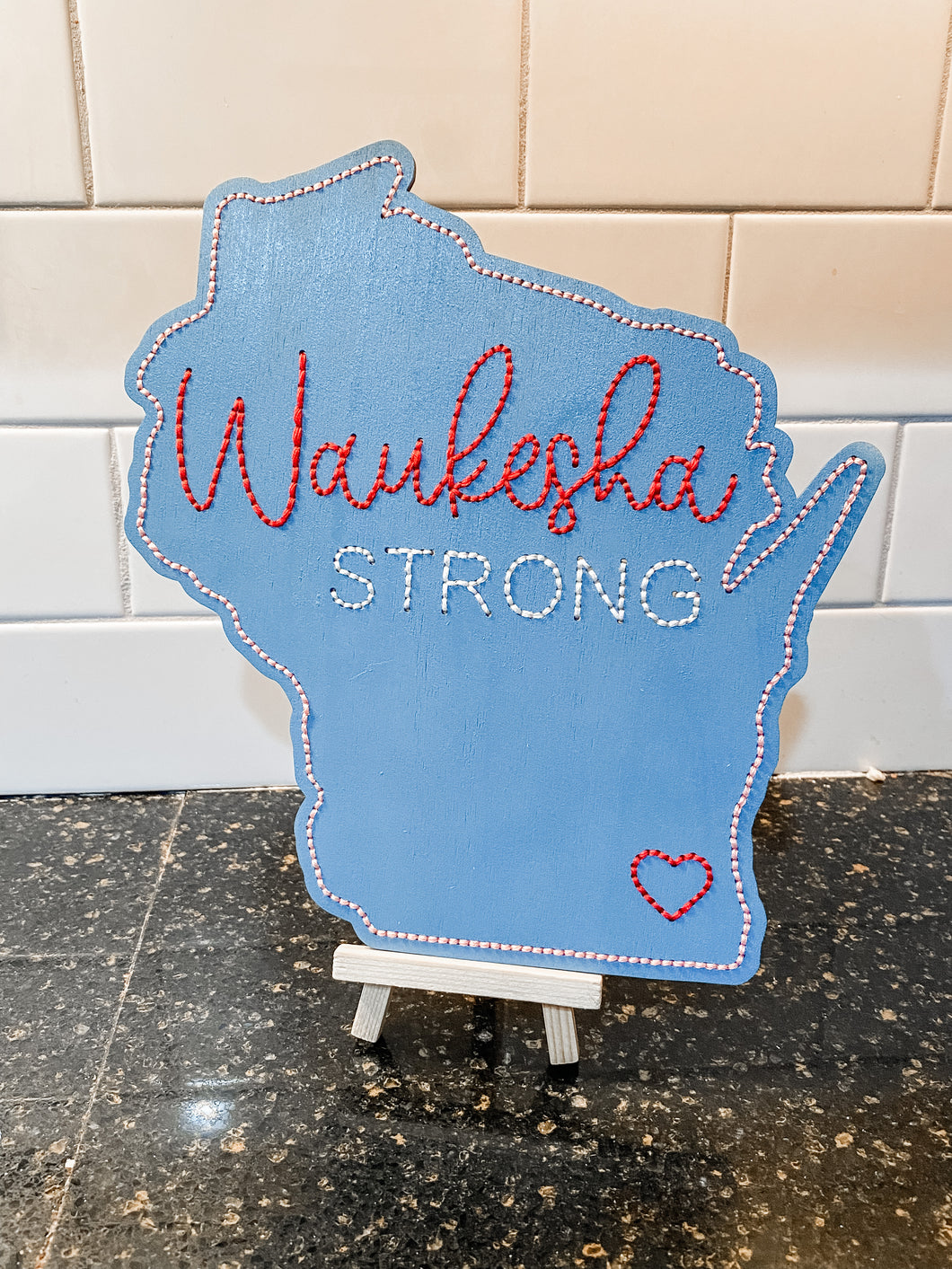 Waukesha Strong Embroidered Design
