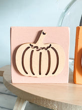 Load image into Gallery viewer, Mini Pumpkin Wood Block
