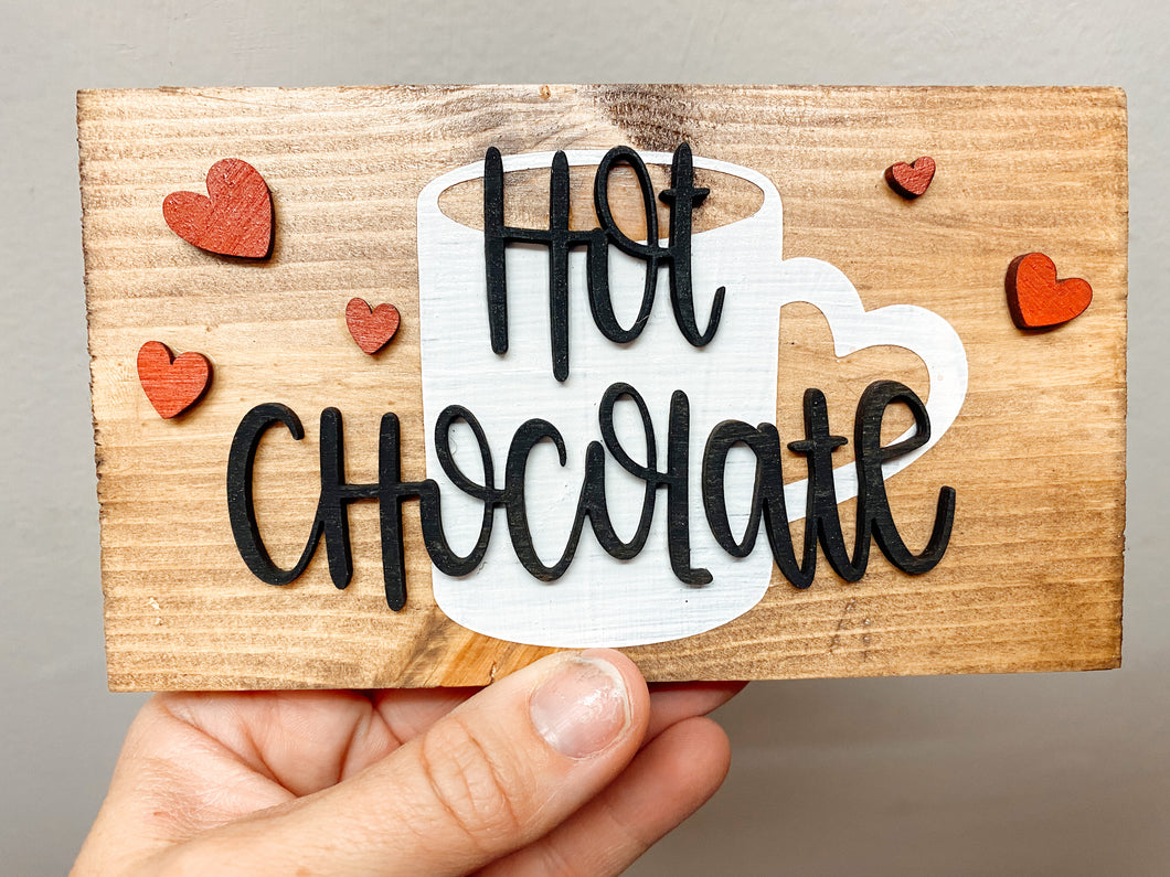 Hot Chocolate Mini Sign