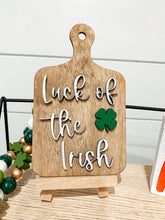 Load image into Gallery viewer, Luck of the Irish Mini Board Decor
