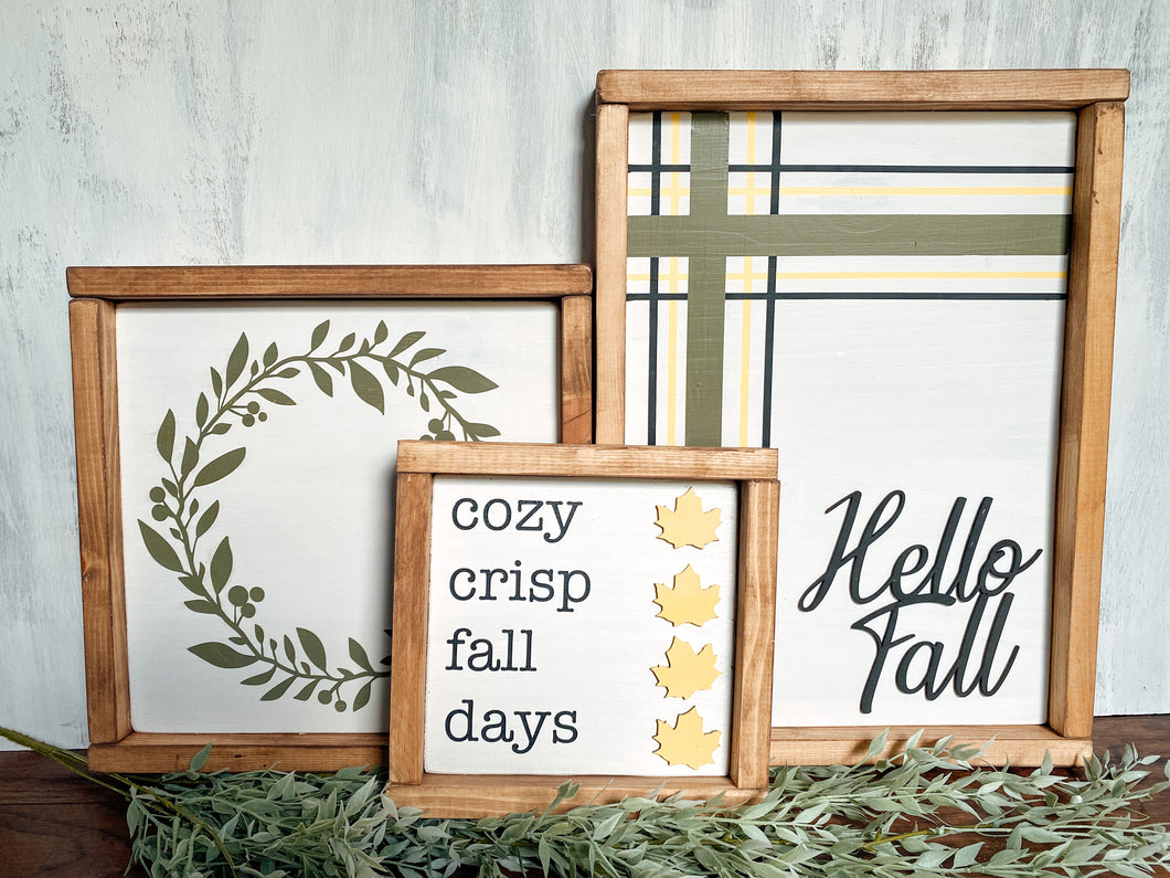 Fall Gallery Sign set