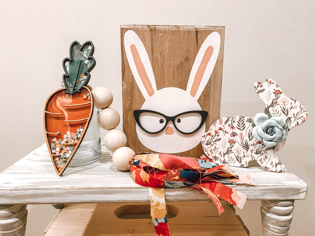 Mini Bunny with Glasses