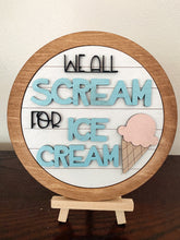 Load image into Gallery viewer, We All Scream For Ice Cream Interchangeable Frame
