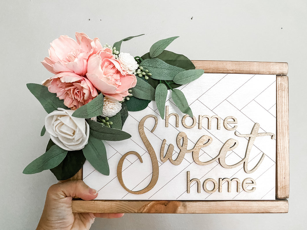 Home Sweet Home Floral Decor