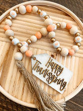 Load image into Gallery viewer, Happy Thanksgiving Tag Wooden Garland
