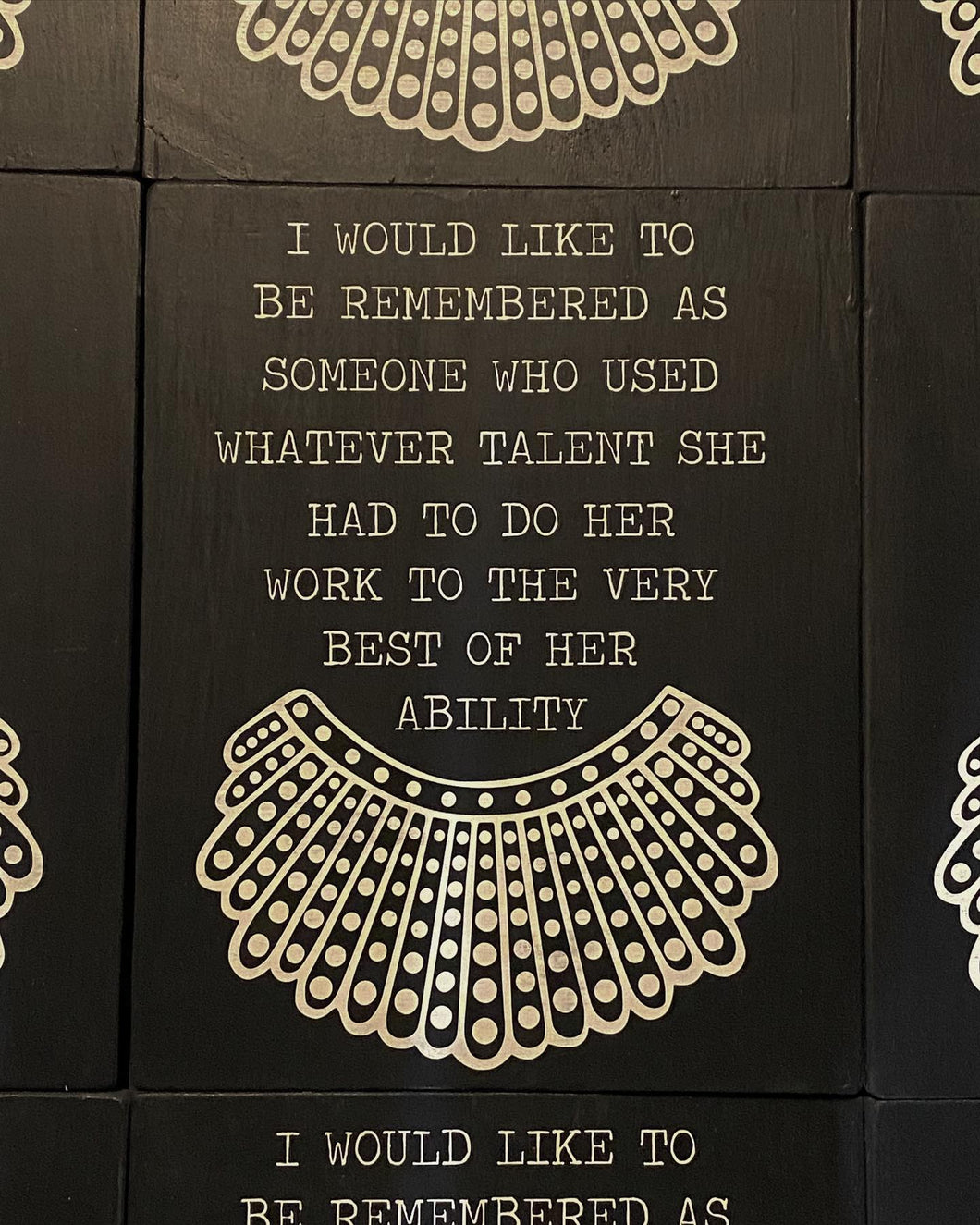 I Would Like to be Remembered-RBG